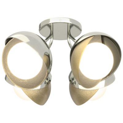 Brooklyn 4-Light Double Shade Semi-Flushmount