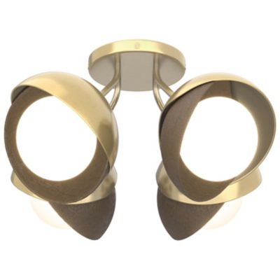 Brooklyn 4-Light Double Shade Semi-Flushmount