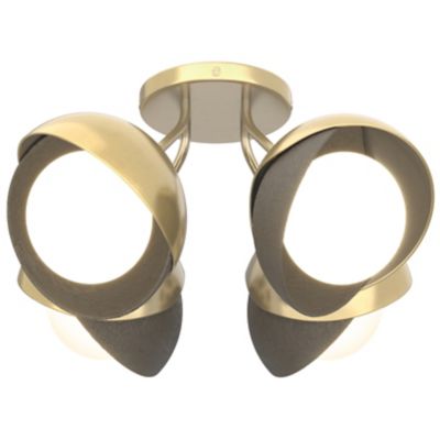 Brooklyn 4-Light Double Shade Semi-Flushmount