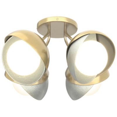 Brooklyn 4-Light Double Shade Semi-Flushmount