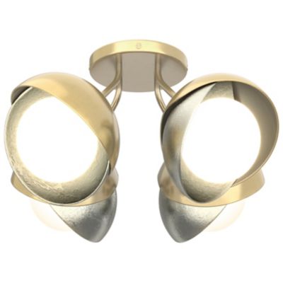 Brooklyn 4-Light Double Shade Semi-Flushmount