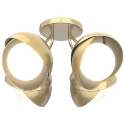 Brooklyn 4-Light Double Shade Semi-Flushmount