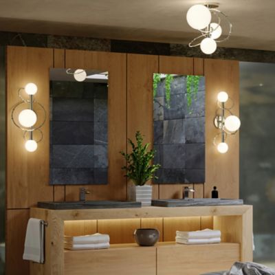 Olympus 3-Light Semi-Flushmount