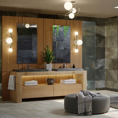 Olympus 3-Light Semi-Flushmount