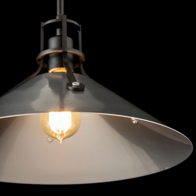 Henry Medium Steel Shade Pendant
