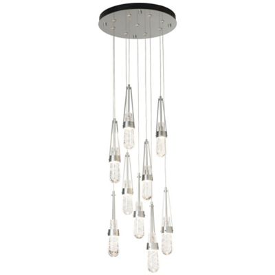 Link Blown Glass Round Multi-Light Pendant