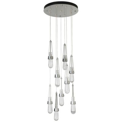 Link Blown Glass Round Multi-Light Pendant