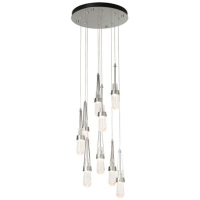 Link Blown Glass Round Multi-Light Pendant