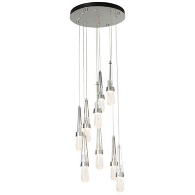Link Blown Glass Round Multi-Light Pendant