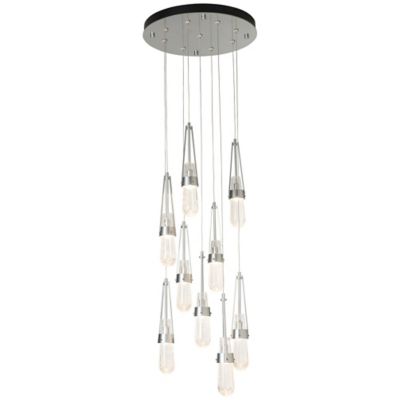 Link Blown Glass Round Multi-Light Pendant