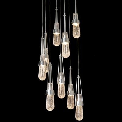 Link Blown Glass Round Multi-Light Pendant