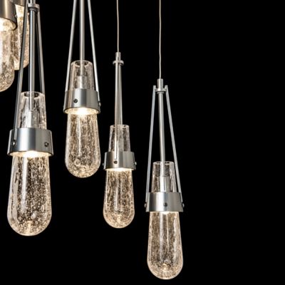 Link Blown Glass Round Multi-Light Pendant