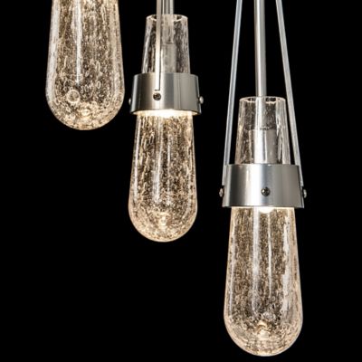 Link Blown Glass Round Multi-Light Pendant