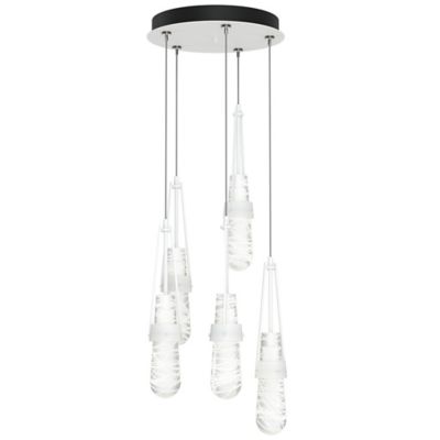 Link Blown Glass Round Multi-Light Pendant