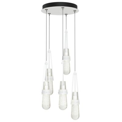 Link Blown Glass Round Multi-Light Pendant