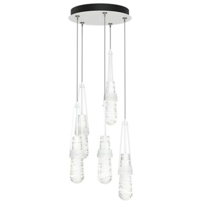 Link Blown Glass Round Multi-Light Pendant
