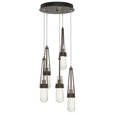 Link Blown Glass Round Multi-Light Pendant