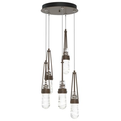 Link Blown Glass Round Multi-Light Pendant