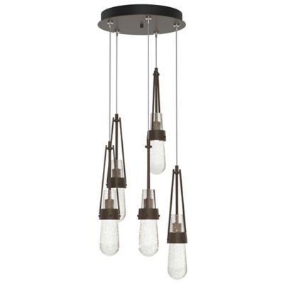 Link Blown Glass Round Multi-Light Pendant