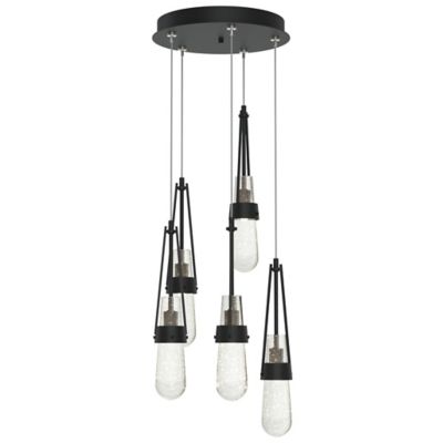 Link Blown Glass Round Multi-Light Pendant
