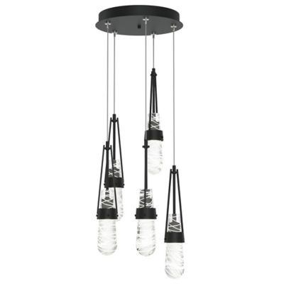 Link Blown Glass Round Multi-Light Pendant