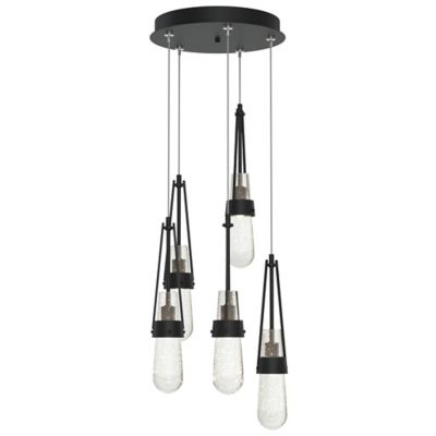 Link Blown Glass Round Multi-Light Pendant