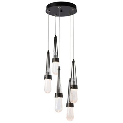 Link Blown Glass Round Multi-Light Pendant