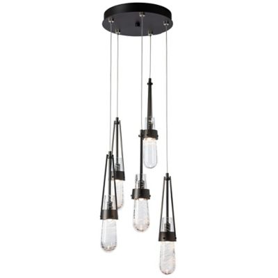 Link Blown Glass Round Multi-Light Pendant