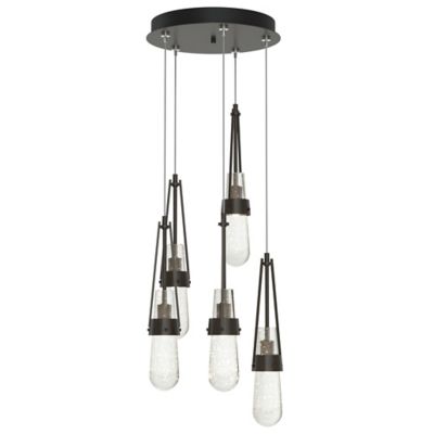 Link Blown Glass Round Multi-Light Pendant