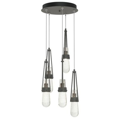 Link Blown Glass Round Multi-Light Pendant