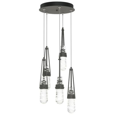Link Blown Glass Round Multi-Light Pendant