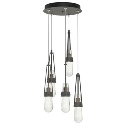 Link Blown Glass Round Multi-Light Pendant