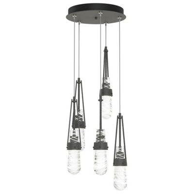 Link Blown Glass Round Multi-Light Pendant