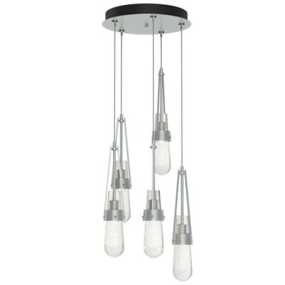 Link Blown Glass Round Multi-Light Pendant