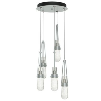 Link Blown Glass Round Multi-Light Pendant