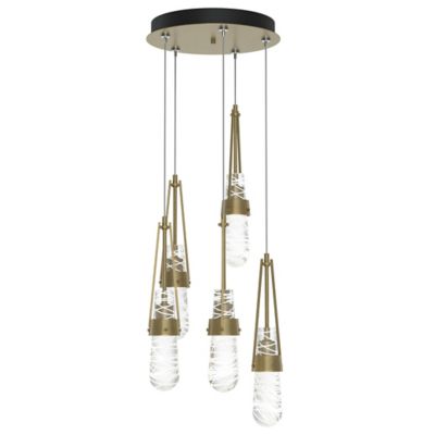 Link Blown Glass Round Multi-Light Pendant