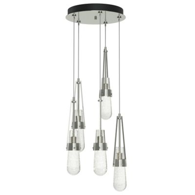 Link Blown Glass Round Multi-Light Pendant