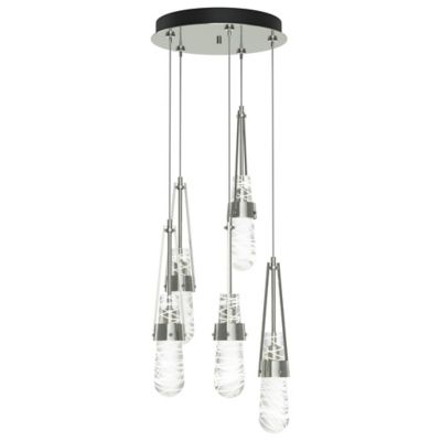 Link Blown Glass Round Multi-Light Pendant