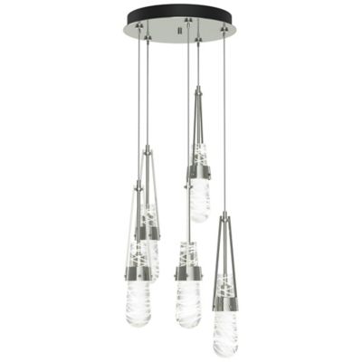 Link Blown Glass Round Multi-Light Pendant