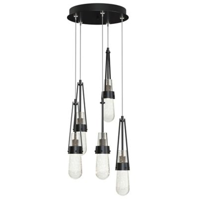 Link Blown Glass Round Multi-Light Pendant