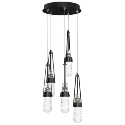 Link Blown Glass Round Multi-Light Pendant
