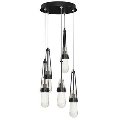 Link Blown Glass Round Multi-Light Pendant