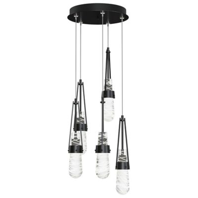Link Blown Glass Round Multi-Light Pendant