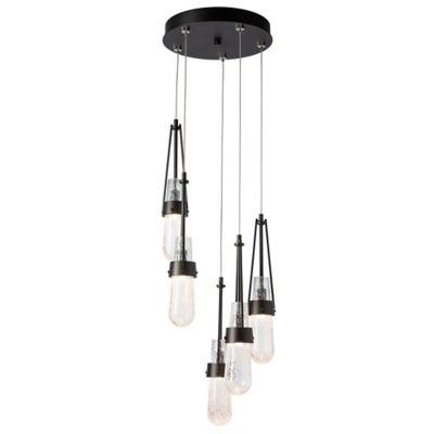 Link Blown Glass Round Multi-Light Pendant
