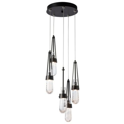 Link Blown Glass Round Multi-Light Pendant