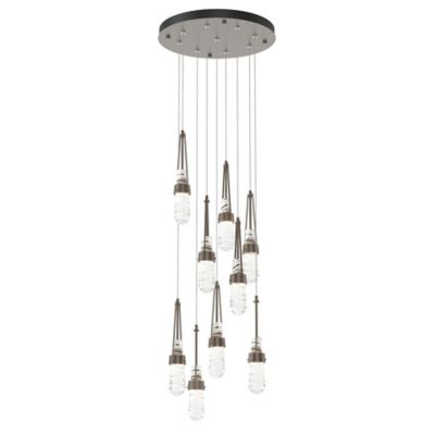 Link Blown Glass Round Multi-Light Pendant