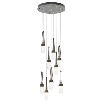 Link Blown Glass Round Multi-Light Pendant