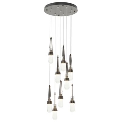 Link Blown Glass Round Multi-Light Pendant