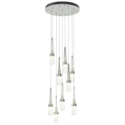 Link Blown Glass Round Multi-Light Pendant