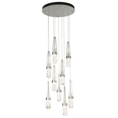 Link Blown Glass Round Multi-Light Pendant